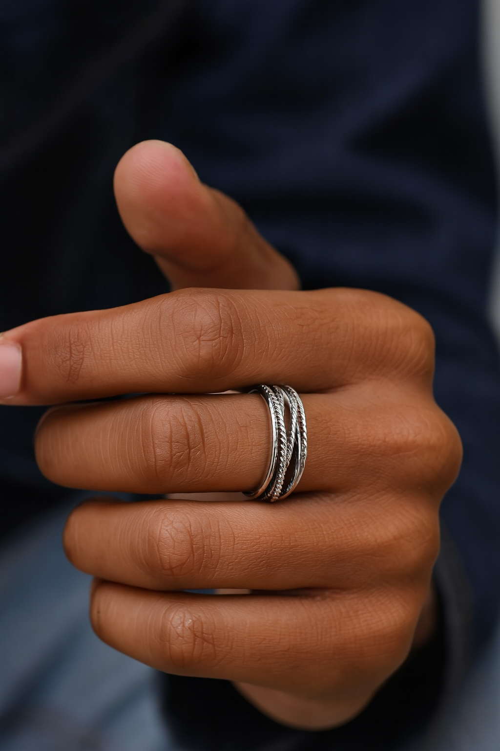 Onyx Crest Ring