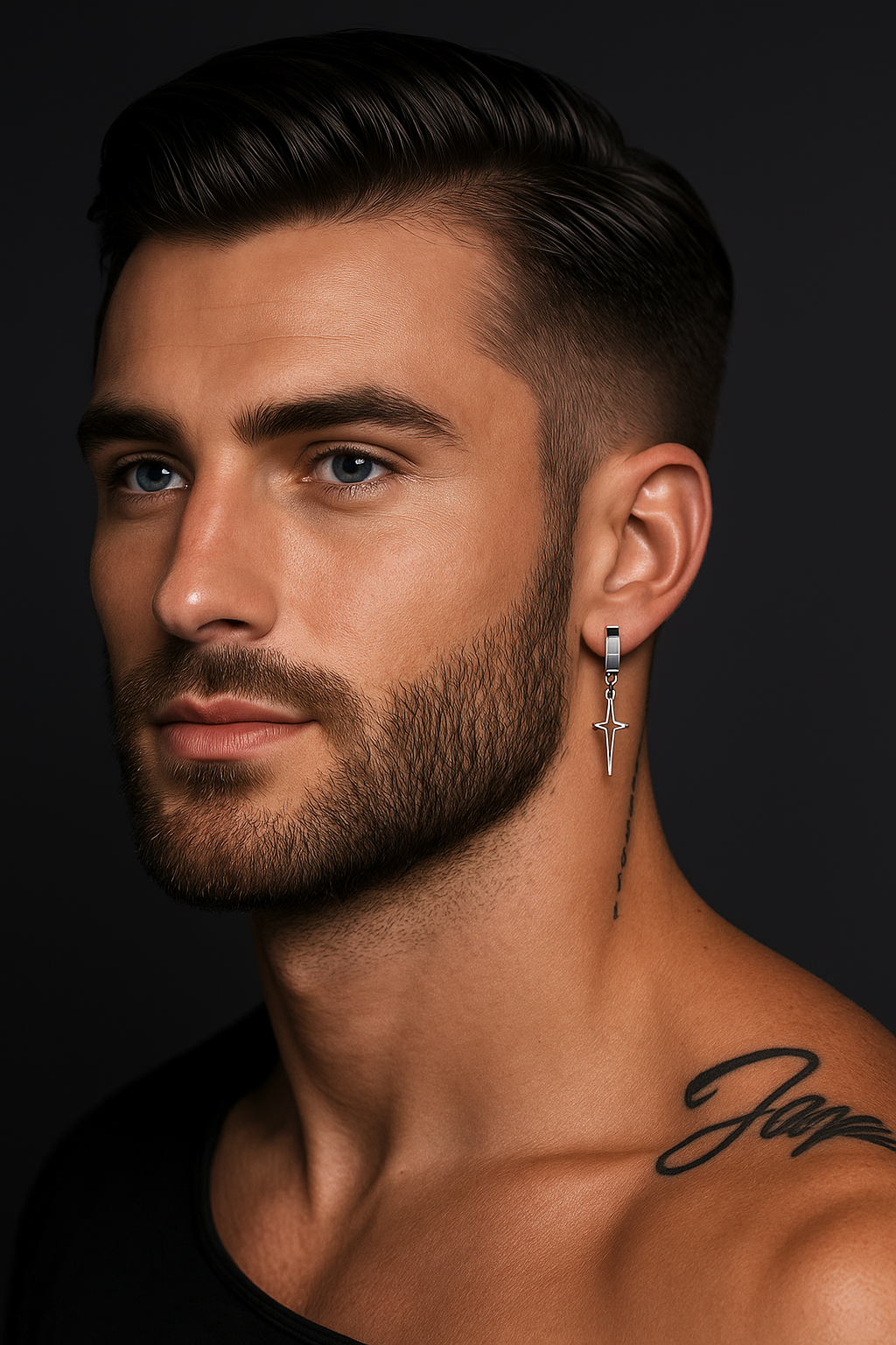 Iron Pulse Star Earrings