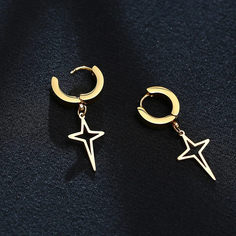 Iron Pulse Star Earrings