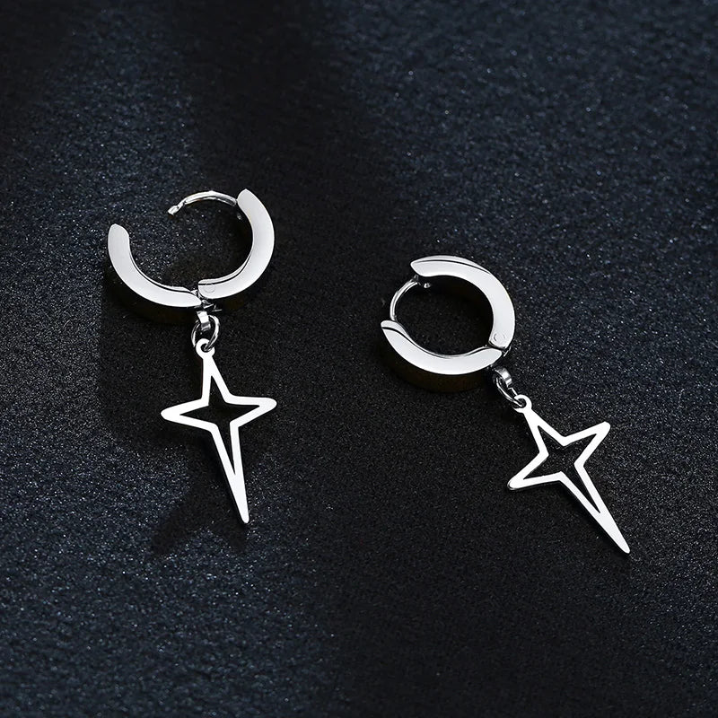 Iron Pulse Star Earrings
