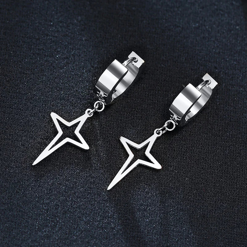 Iron Pulse Star Earrings