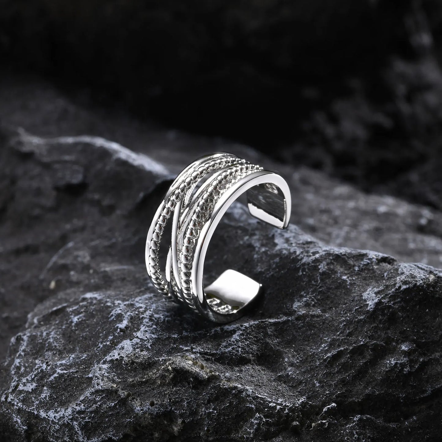 Onyx Crest Ring