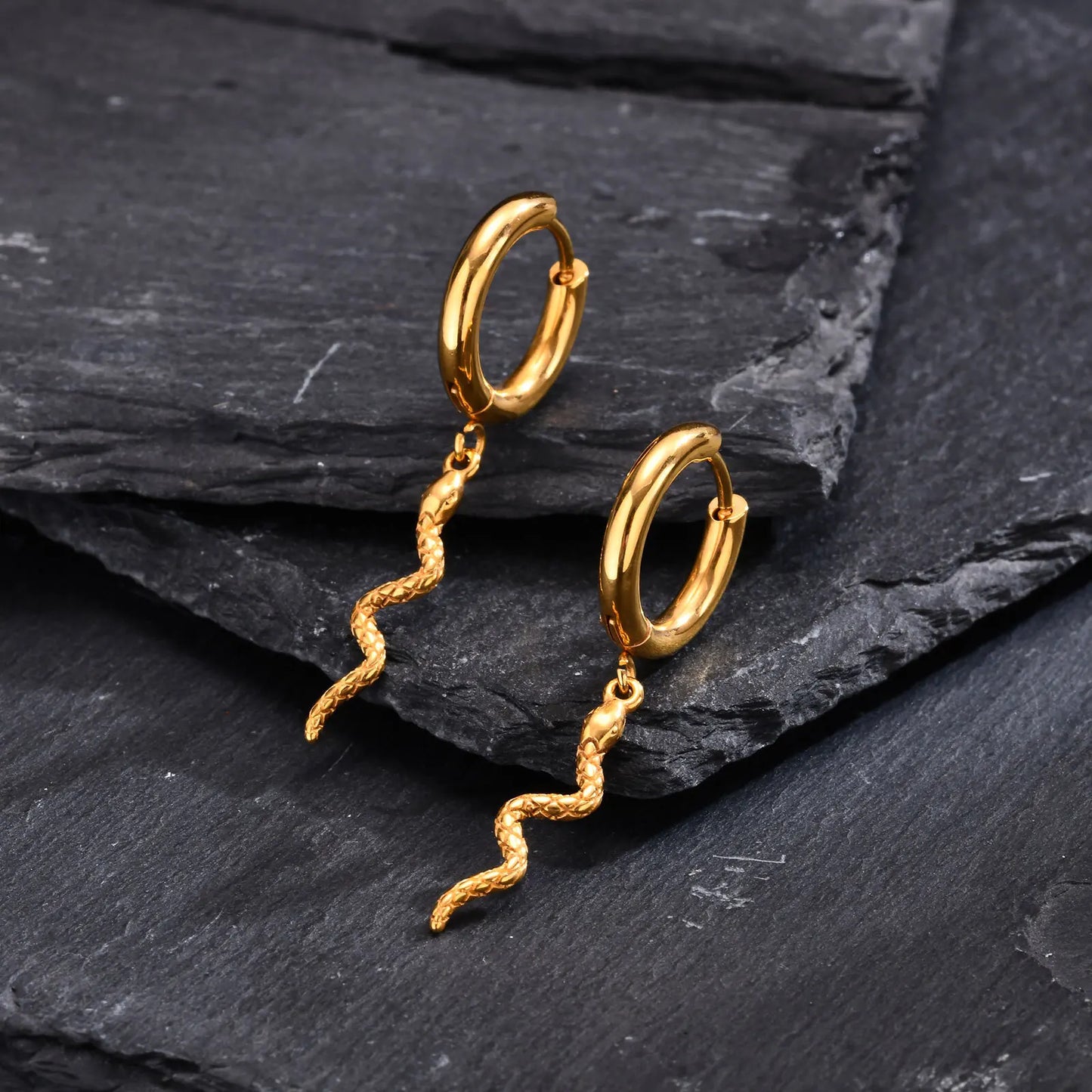 Obsidian Drop Earrings