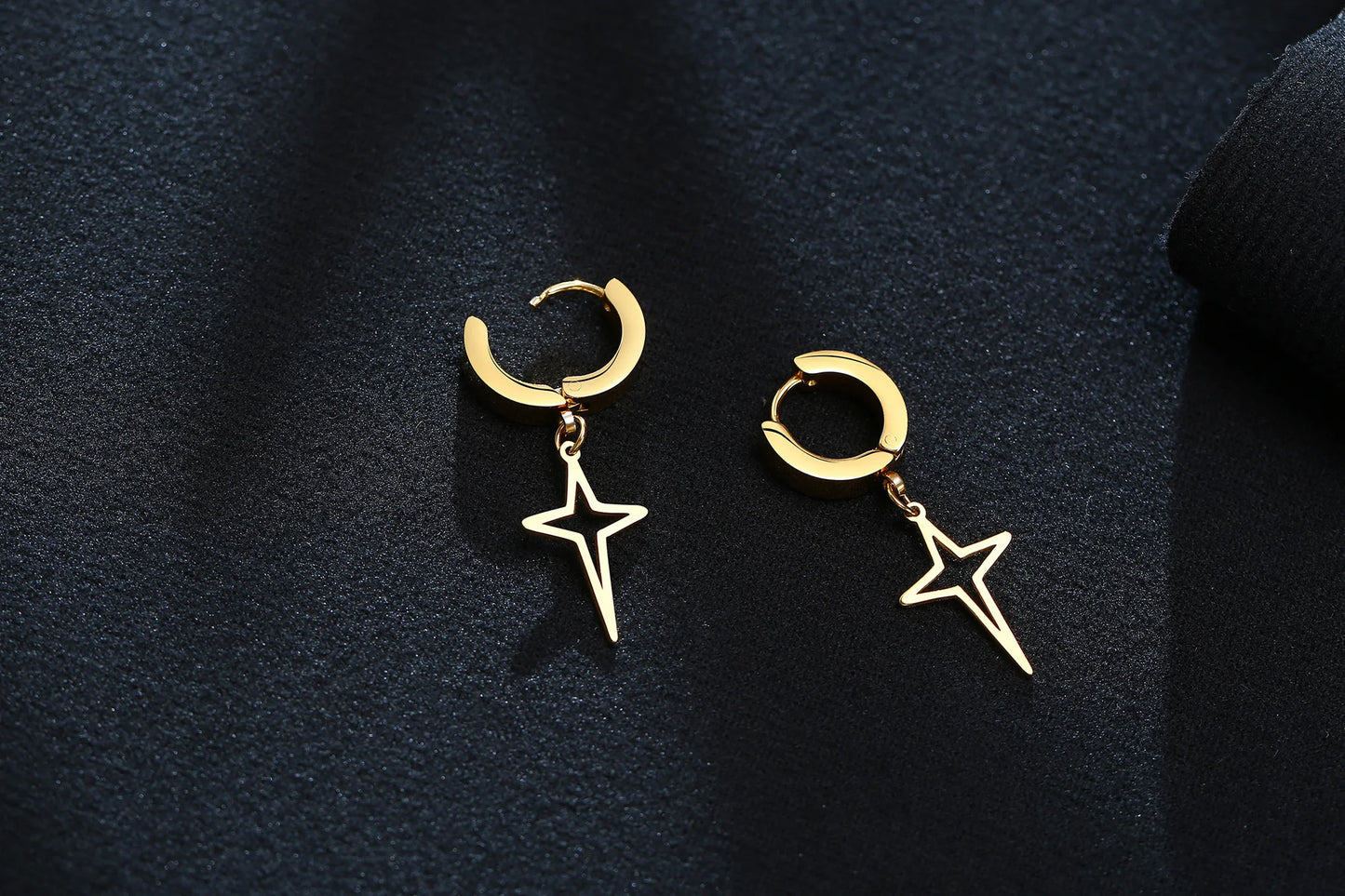 Iron Pulse Star Earrings