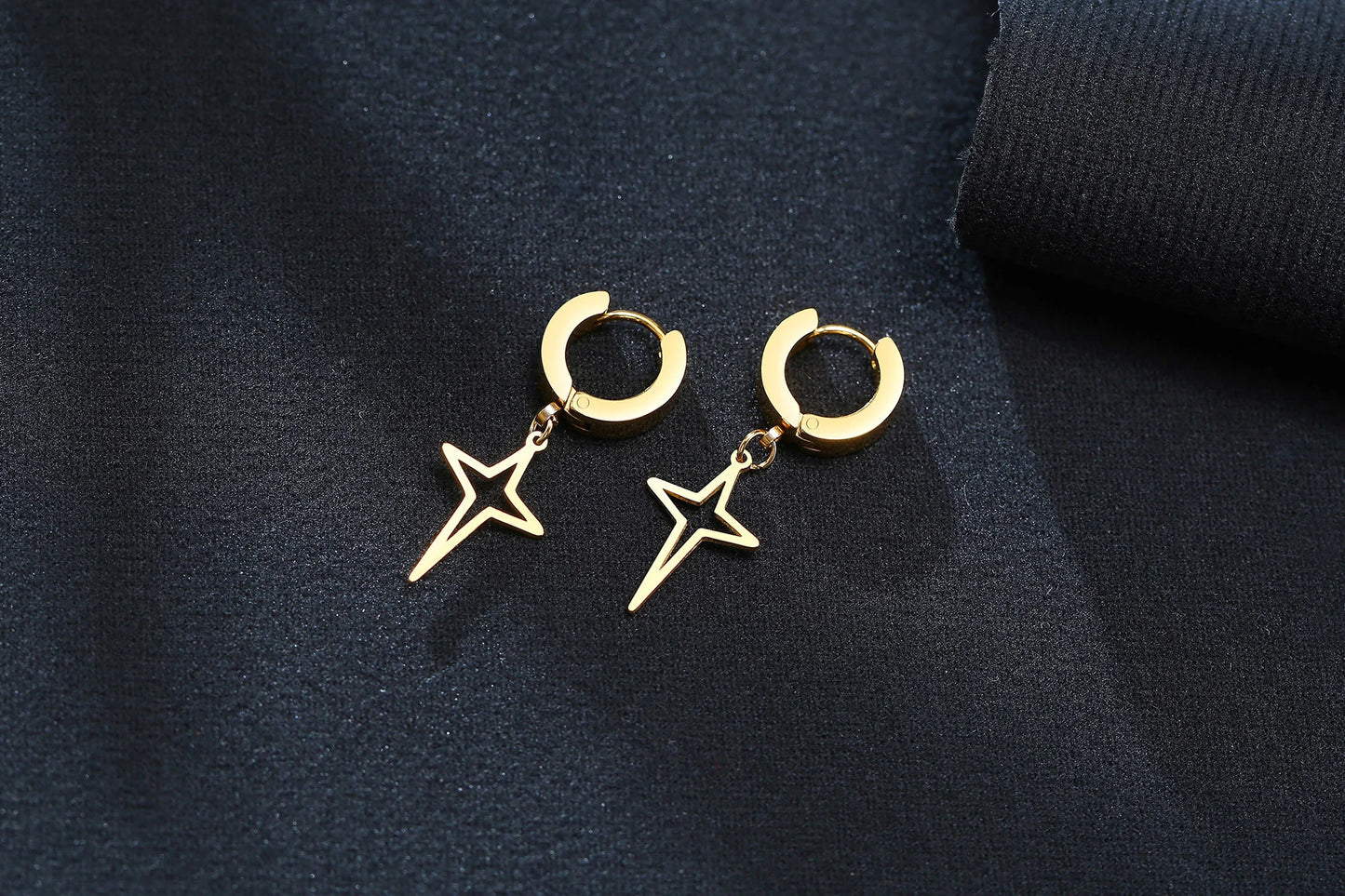 Iron Pulse Star Earrings