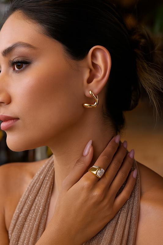 Lune Élégante Earrings