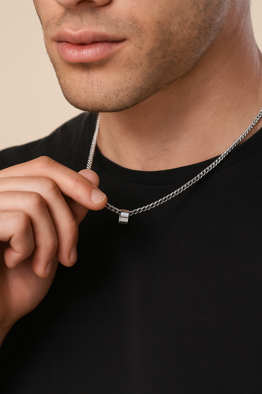 Obsidian Thread Neckalce