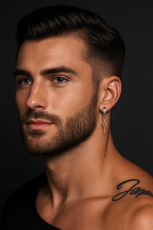 Iron Pulse Star Earrings